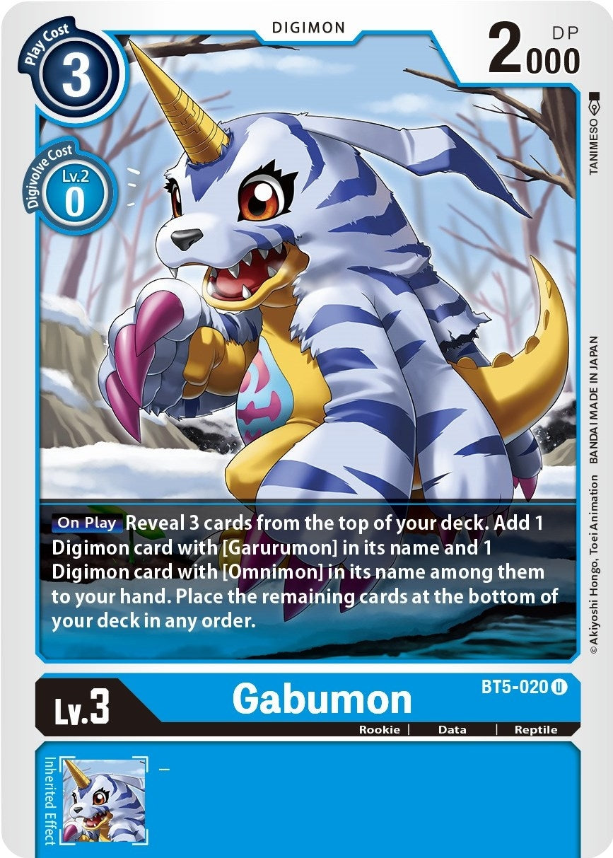 Image for Gabumon [BT5-020 U] - Digimon Card Game