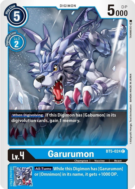 Image for Garurumon [BT5-024 C] - Digimon Card Game