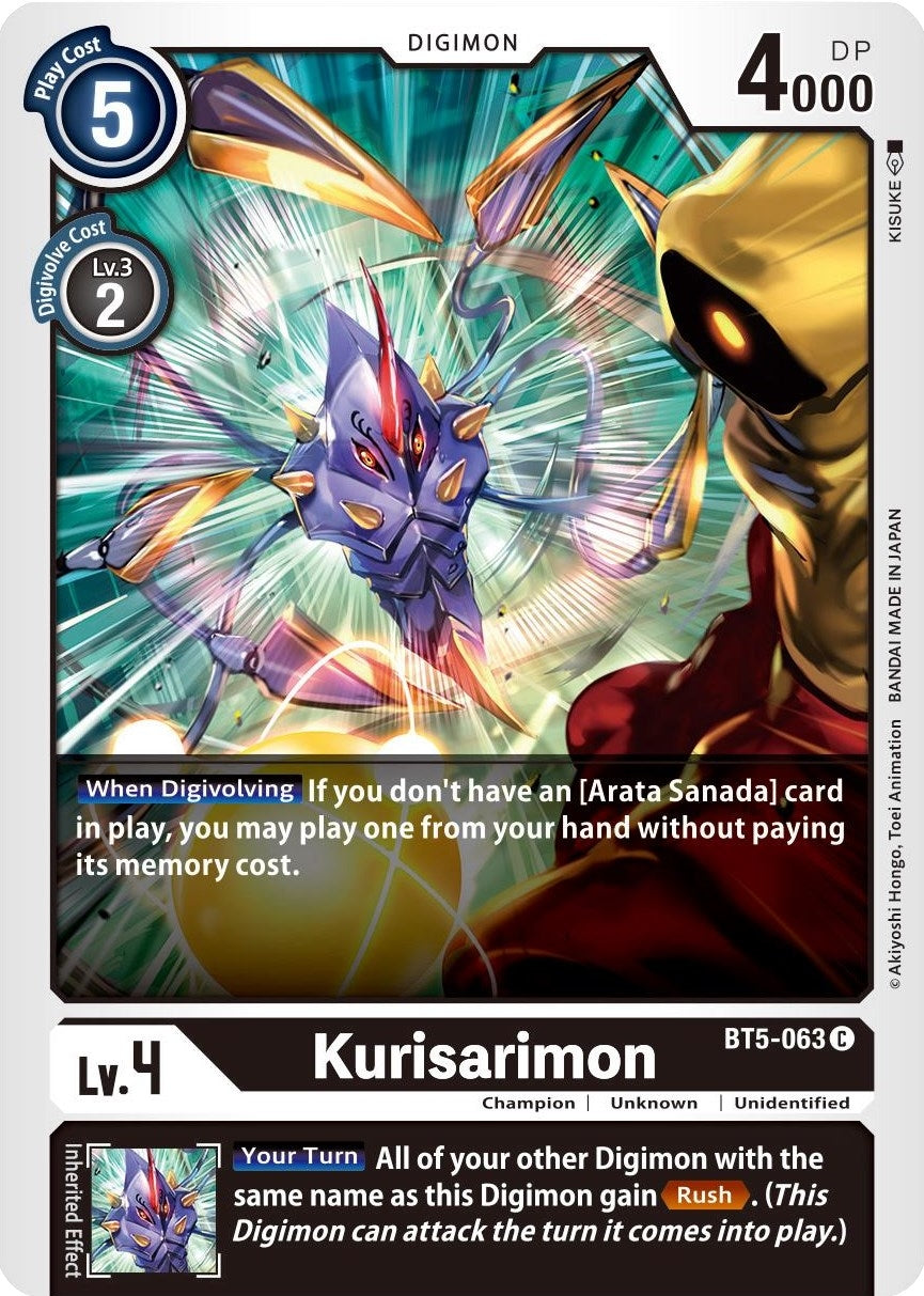 Image for Kurisarimon [BT5-063 C] - Digimon Card Game