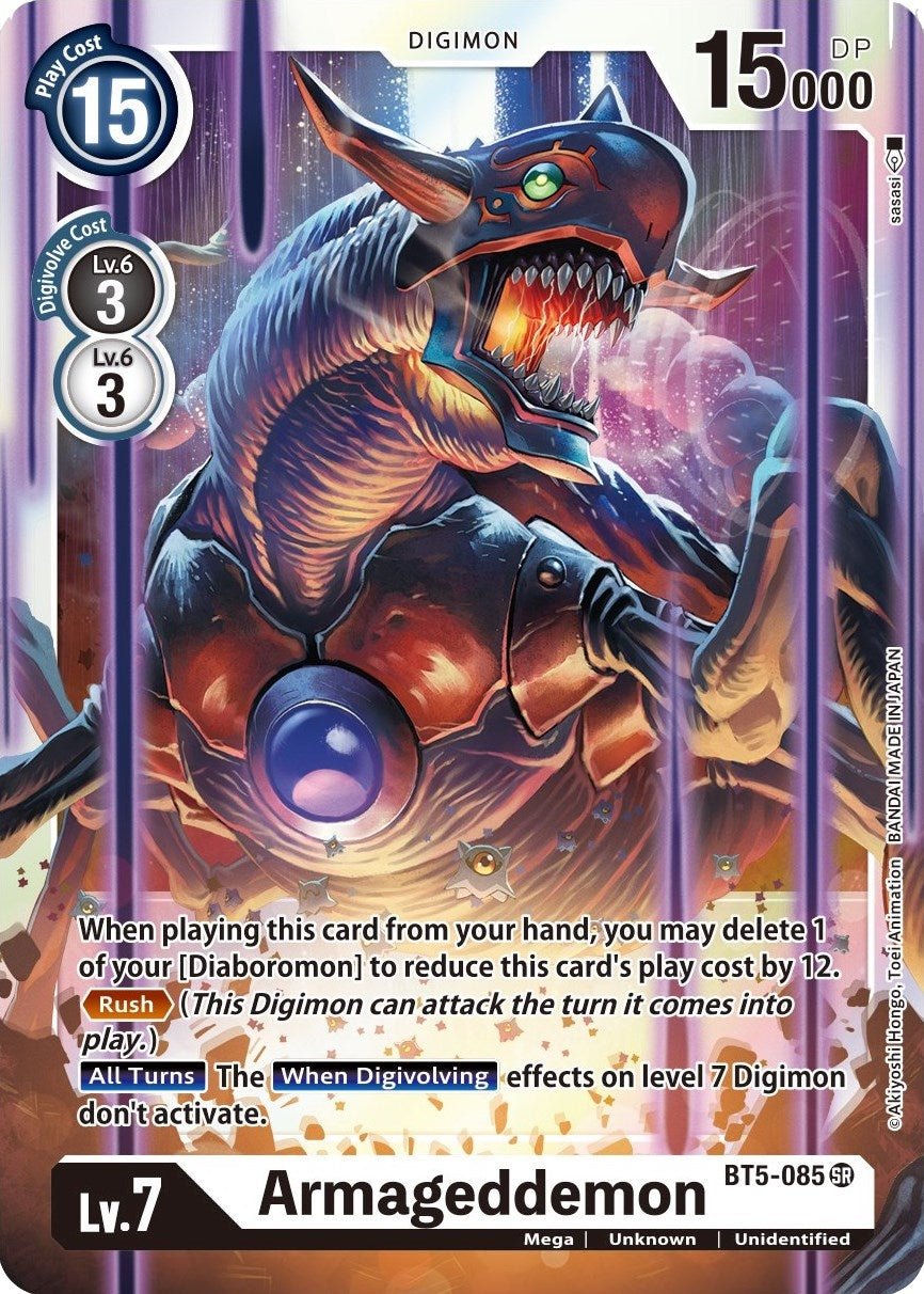 Image for Armageddemon [BT5-085 SR] - Digimon Card Game