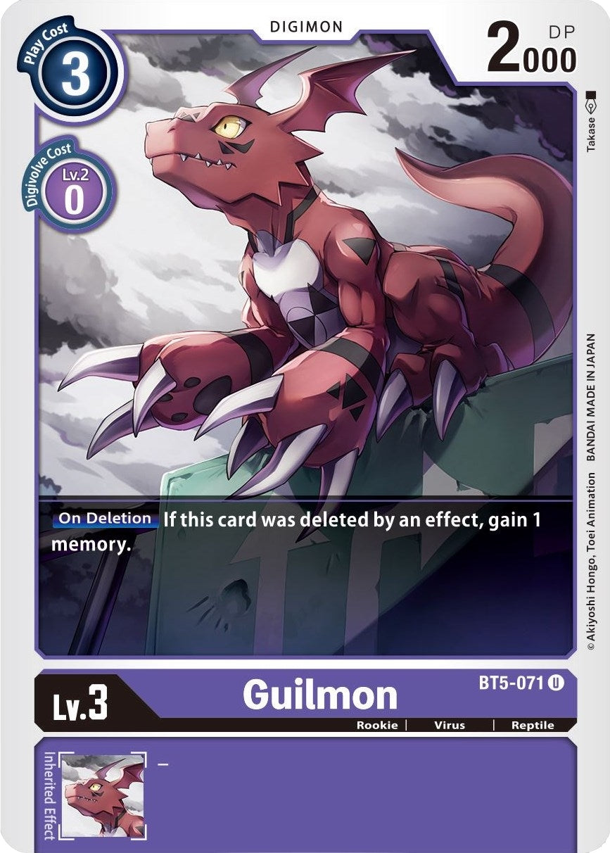 Image for Guilmon [BT5-071 U] - Digimon Card Game