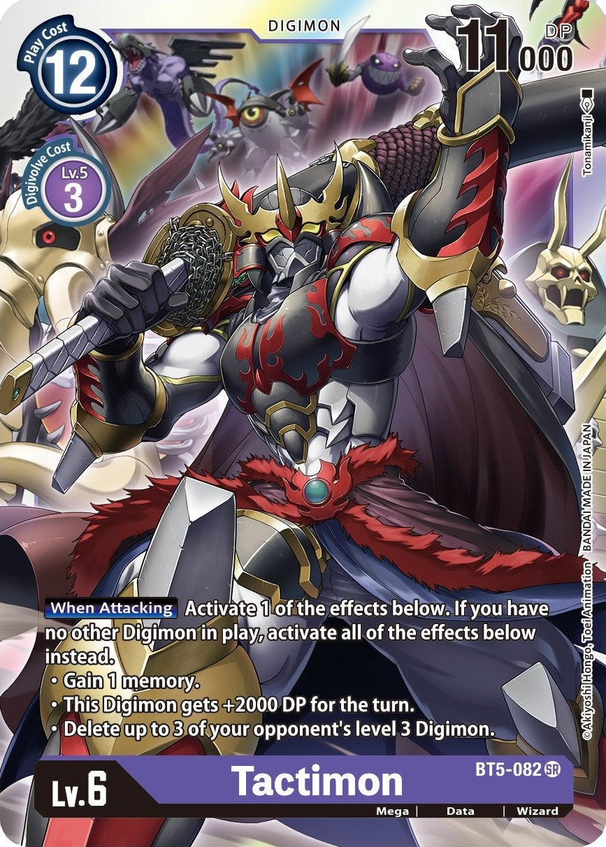 Image for Tactimon [BT5-082 SR] - Digimon Card Game