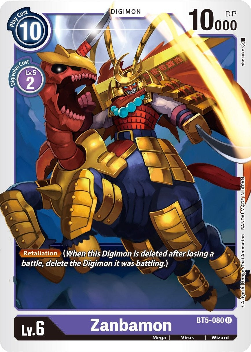 Image for Zanbamon [BT5-080 U] - Digimon Card Game