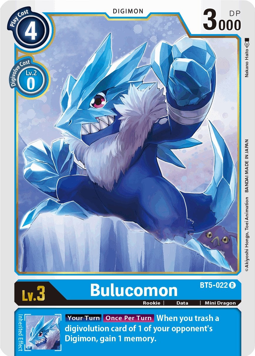 Image for Bulucomon [BT5-022 R] - Digimon Card Game
