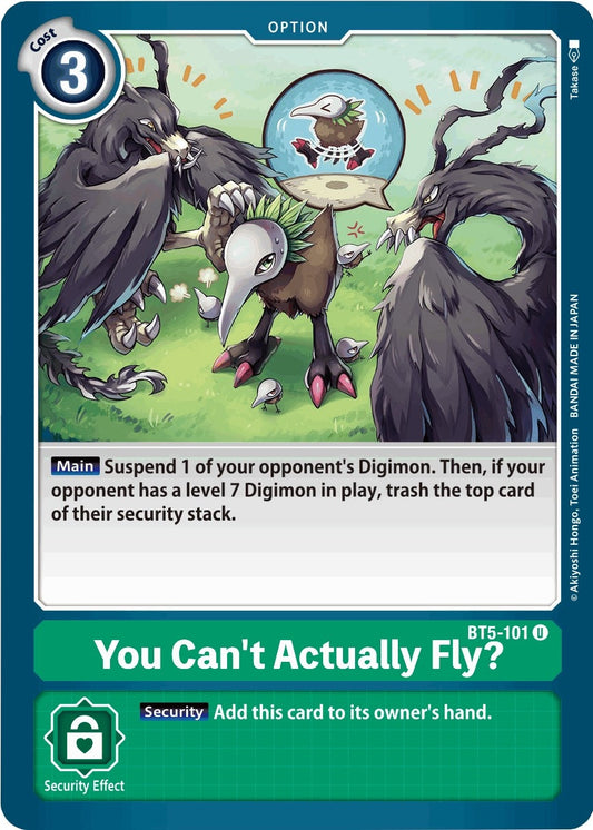 Image for You Can't Actually Fly? [BT5-101 U] - Digimon Card Game