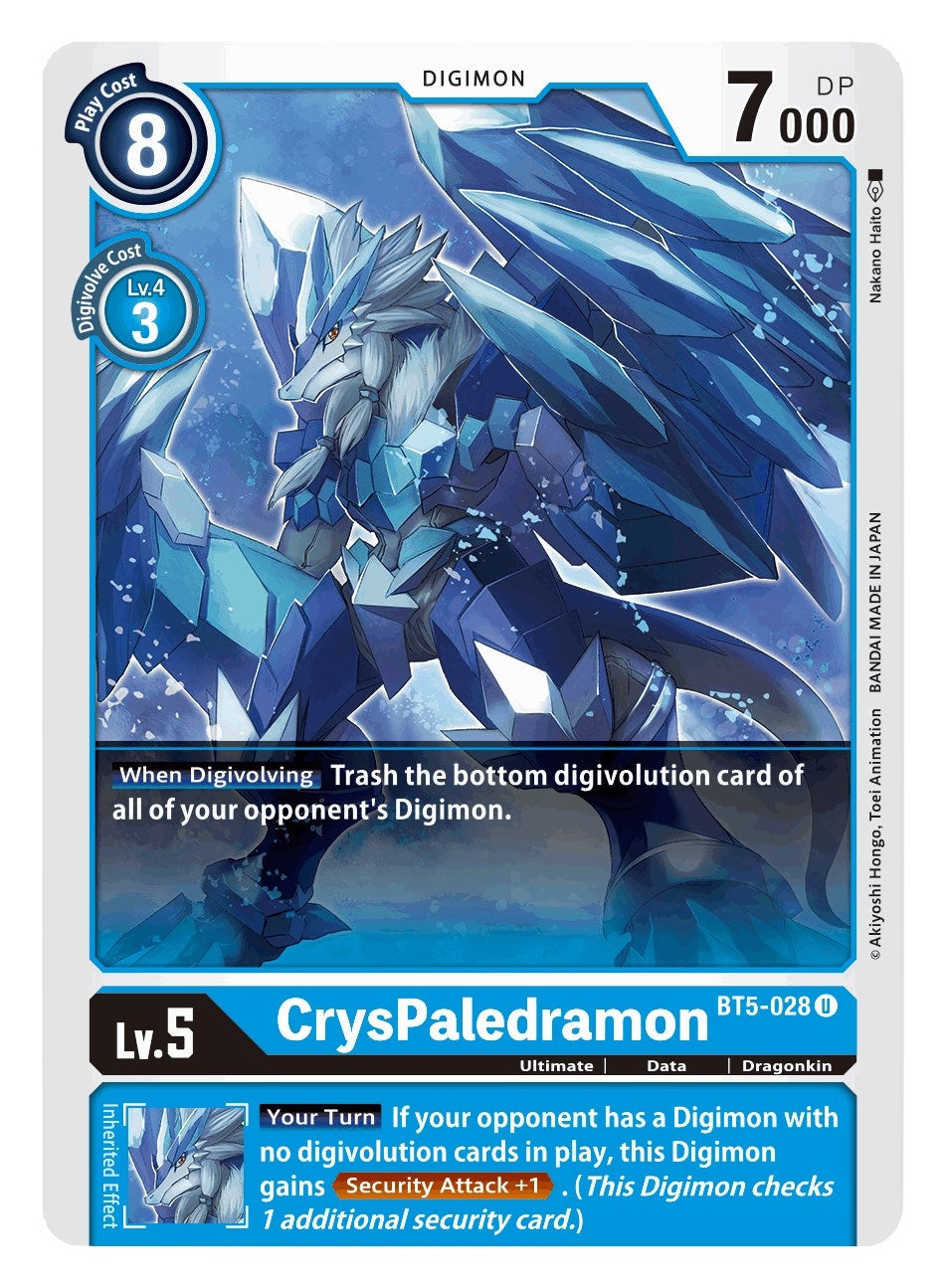 Image for CrysPaledramon [BT5-028 U] - Digimon Card Game
