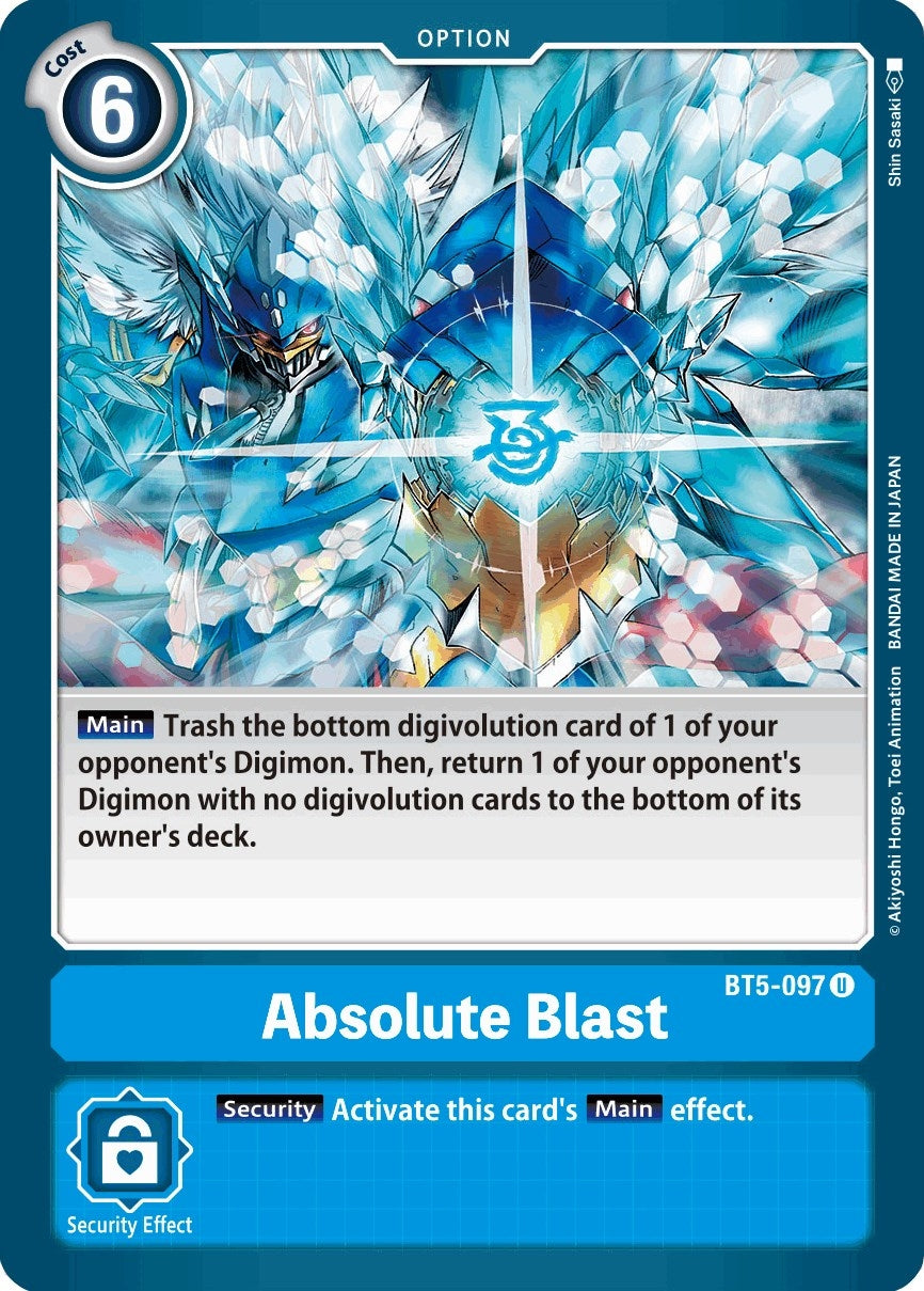 Image for Absolute Blast [BT5-097 U] - Digimon Card Game