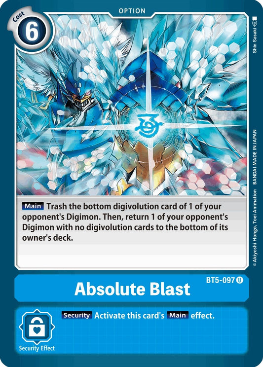 Image for Absolute Blast [BT5-097 U] - Digimon Card Game