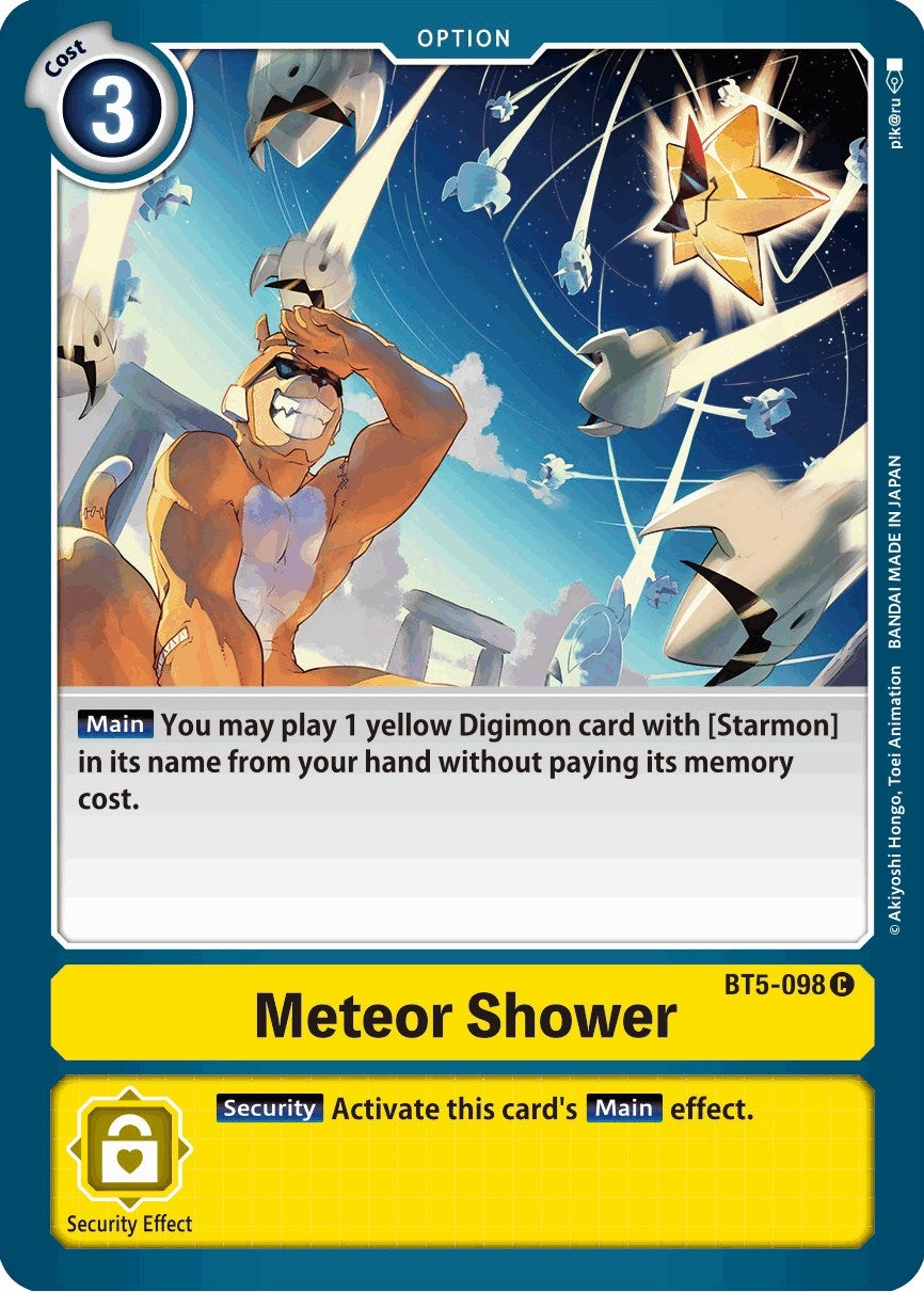 Image for Meteor Shower [BT5-098 C] - Digimon Card Game