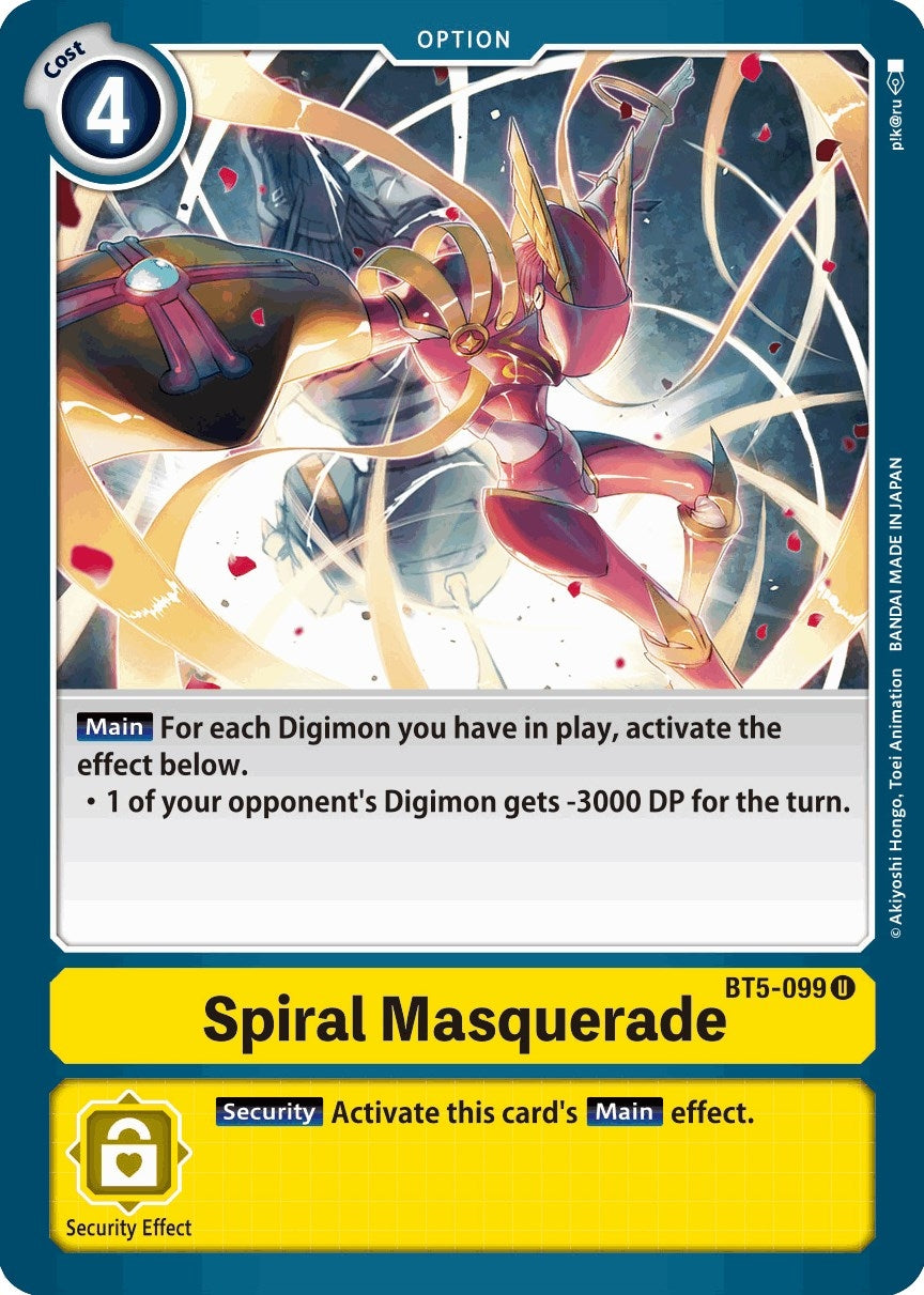 Image for Spiral Masquerade [BT5-099 U] - Digimon Card Game