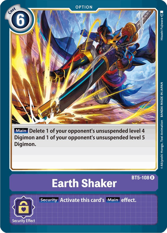 Image for Earth Shaker [BT5-108 R] - Digimon Card Game