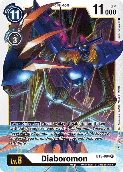 Image for Diaboromon [BT5-084 R] - Digimon Card Game