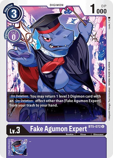 Image for Fake Agumon Expert [BT5-072 U] - Digimon Card Game