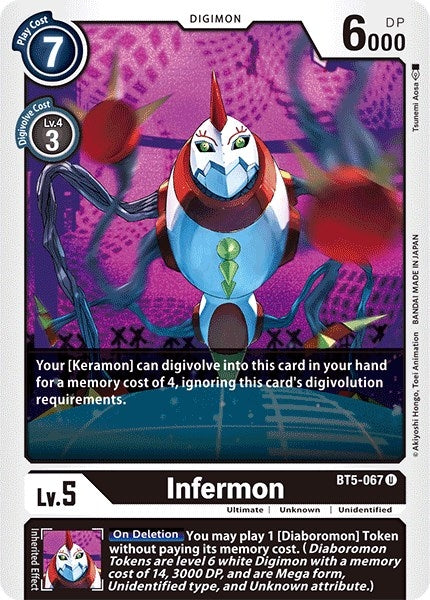 Image for Infermon [BT5-067 U] - Digimon Card Game