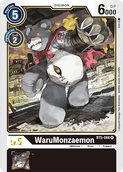Image for WaruMonzaemon [BT5-066 R] - Digimon Card Game