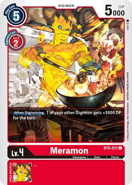 Image for Meramon [BT5-011 C] - Digimon Card Game