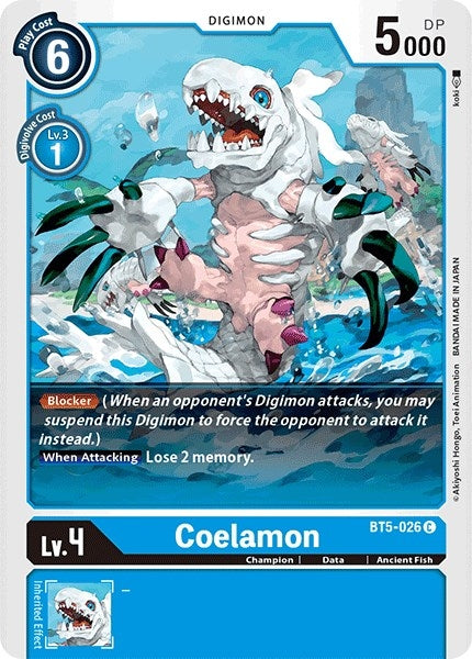 Image for Coelamon [BT5-026 C] - Digimon Card Game