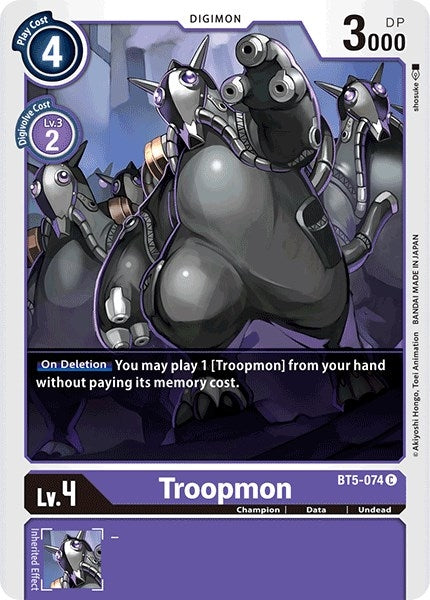 Image for Troopmon [BT5-074 C] - Digimon Card Game