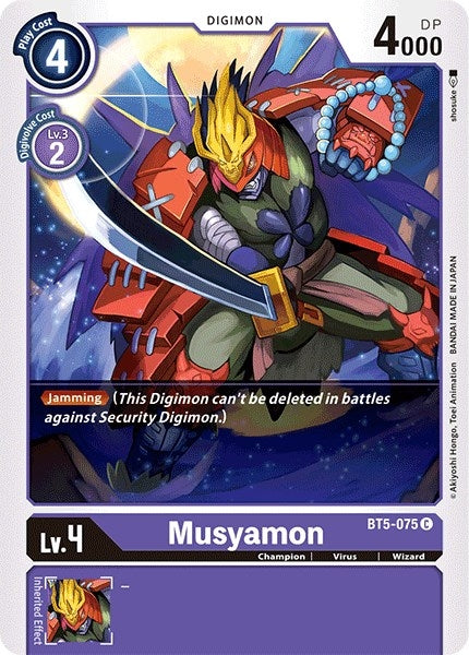 Image for Musyamon [BT5-075 C] - Digimon Card Game