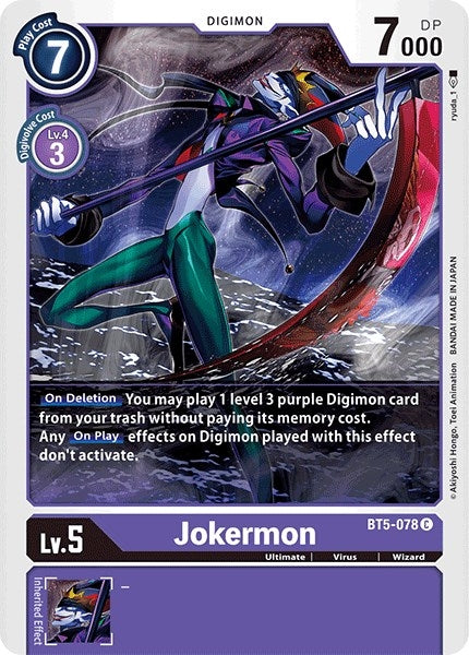 Image for Jokermon [BT5-078 C] - Digimon Card Game