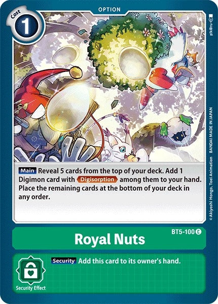 Image for Royal Nuts [BT5-100 C] - Digimon Card Game