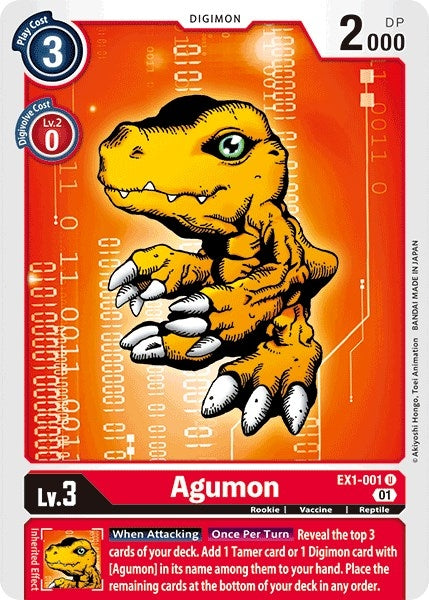 Image for Agumon [EX1-001 U] - Digimon Card Game