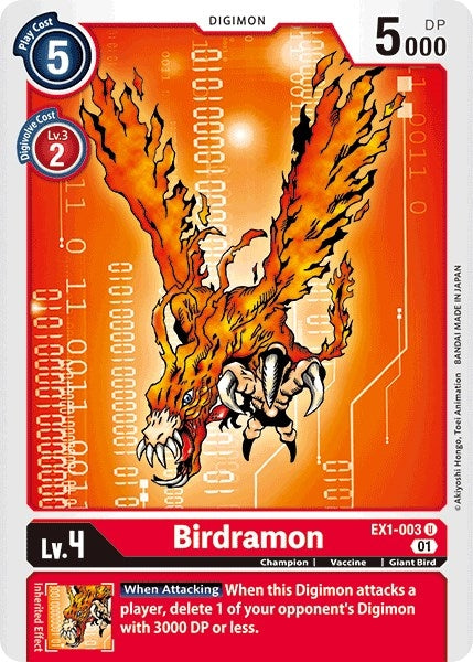 Image for Birdramon [EX1-003 U] - Digimon Card Game