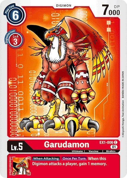 Image for Garudamon [EX1-006 C] - Digimon Card Game