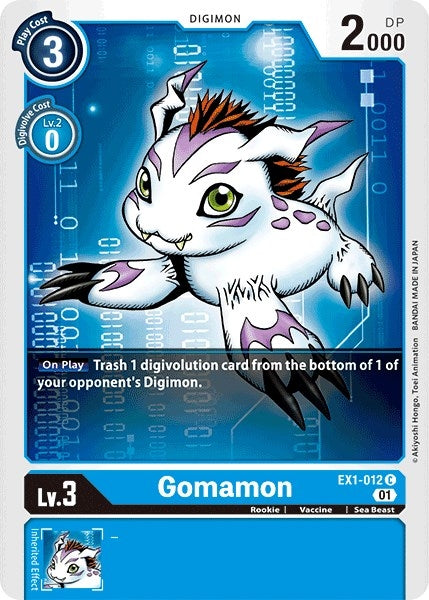 Image for Gomamon [EX1-012 C] - Digimon Card Game