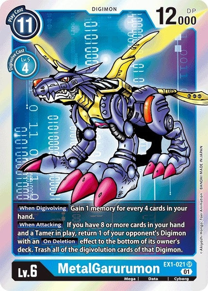 Image for MetalGarurumon [EX1-021 SR] - Digimon Card Game