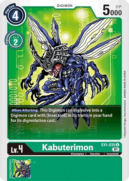 Image for Kabuterimon [EX1-035 U] - Digimon Card Game