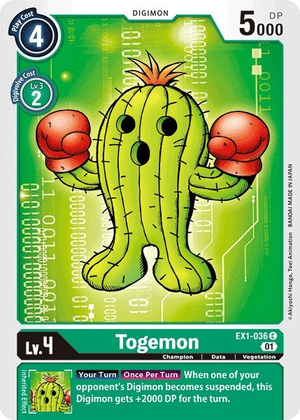 Image for Togemon [EX1-036 C] - Digimon Card Game