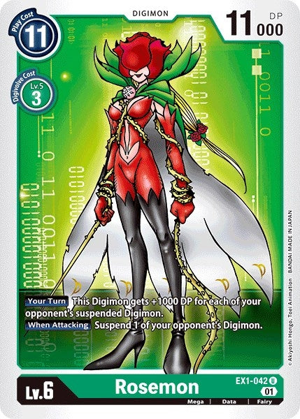 Image for Rosemon [EX1-042 U] - Digimon Card Game