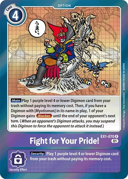 Image for Fight for Your Pride! [EX1-070 R] - Digimon Card Game