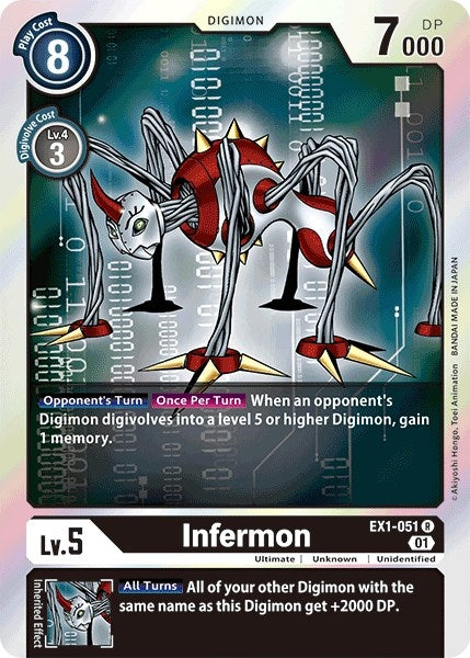 Image for Infermon [EX1-051 R] - Digimon Card Game