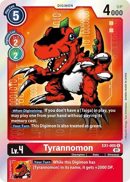 Image for Tyrannomon [EX1-005 R] - Digimon Card Game