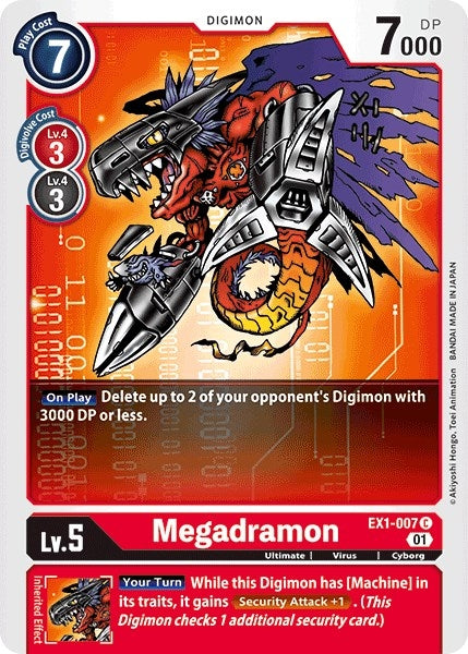 Image for Megadramon [EX1-007 C] - Digimon Card Game