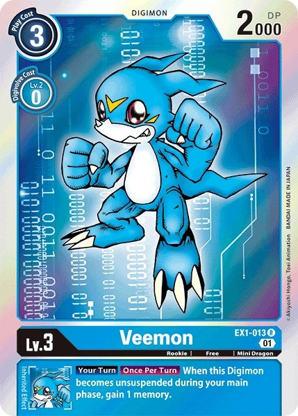 Image for Veemon [EX1-013 R] - Digimon Card Game