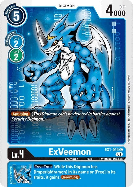 Image for ExVeemon [EX1-014 C] - Digimon Card Game