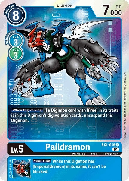 Image for Paildramon [EX1-019 R] - Digimon Card Game