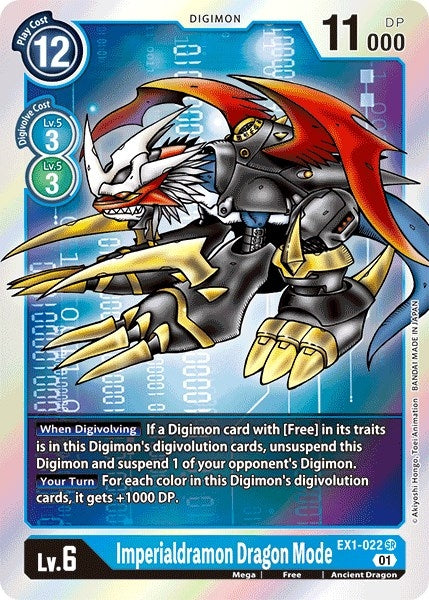 Image for Imperialdramon Dragon Mode [EX1-022 SR] - Digimon Card Game