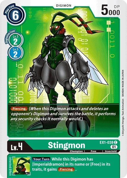 Image for Stingmon [EX1-038 C] - Digimon Card Game