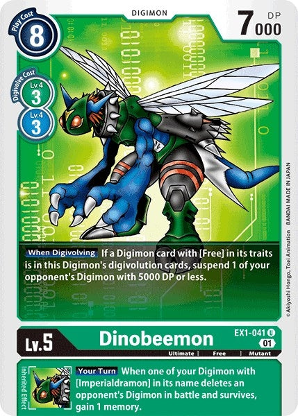 Image for Dinobeemon [EX1-041 U] - Digimon Card Game