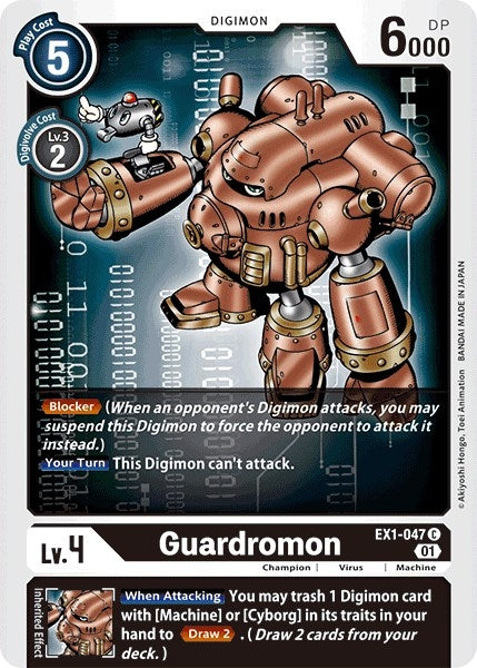 Image for Guardromon [EX1-047 C] - Digimon Card Game