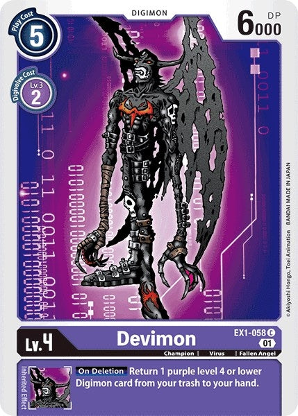 Image for Devimon [EX1-058 C] - Digimon Card Game