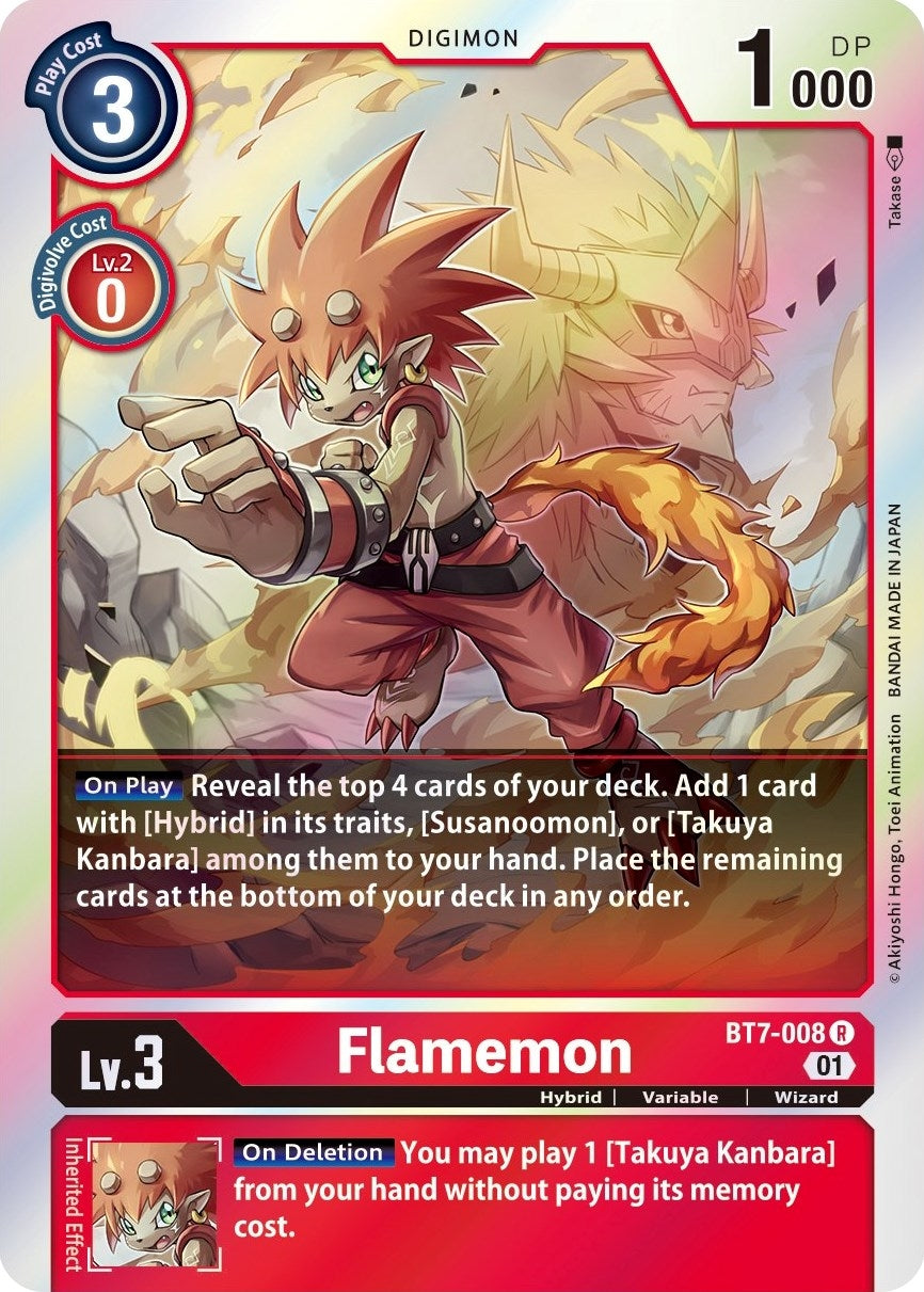 Image for Flamemon [BT7-008 R] (BT-07) - Digimon Card Game