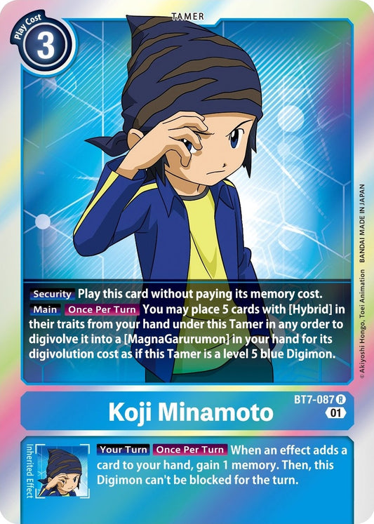 Image for Koji Minamoto [BT7-087 R] (BT-07) - Digimon Card Game