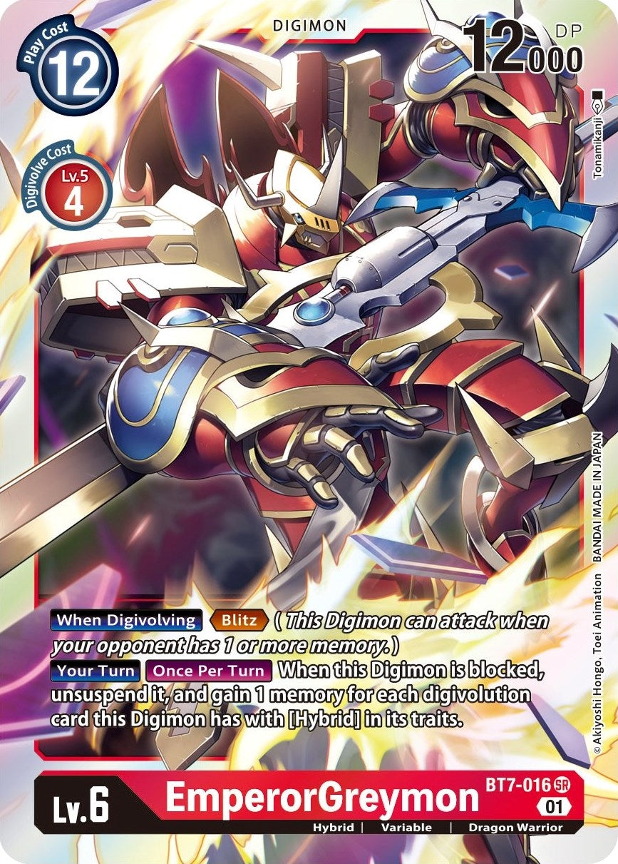 Image for EmperorGreymon [BT7-016 SR] (BT-07) - Digimon Card Game