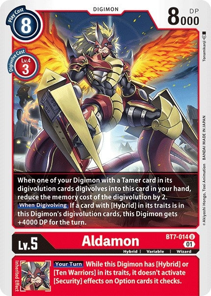 Image for Aldamon [BT7-014 U] (BT-07) - Digimon Card Game