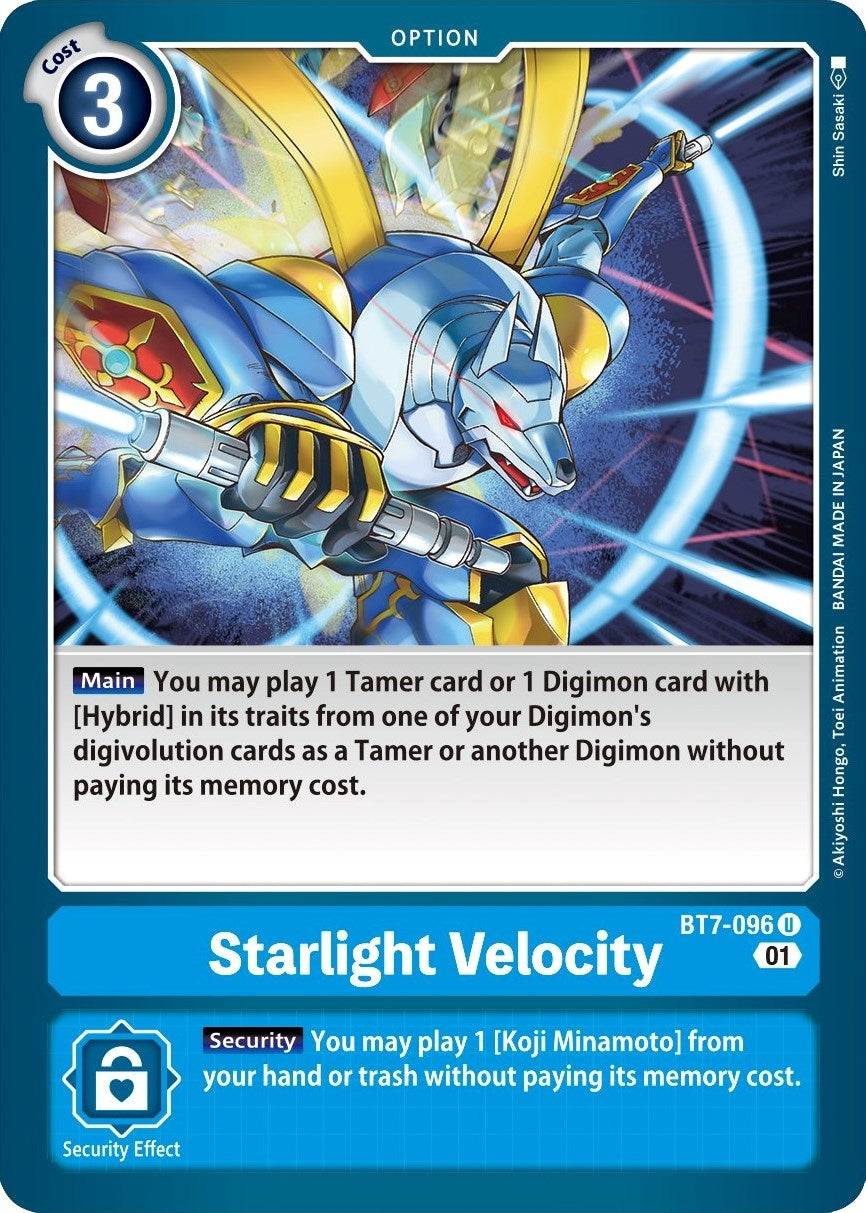 Image for Starlight Velocity [BT7-096 U] (BT-07) - Digimon Card Game